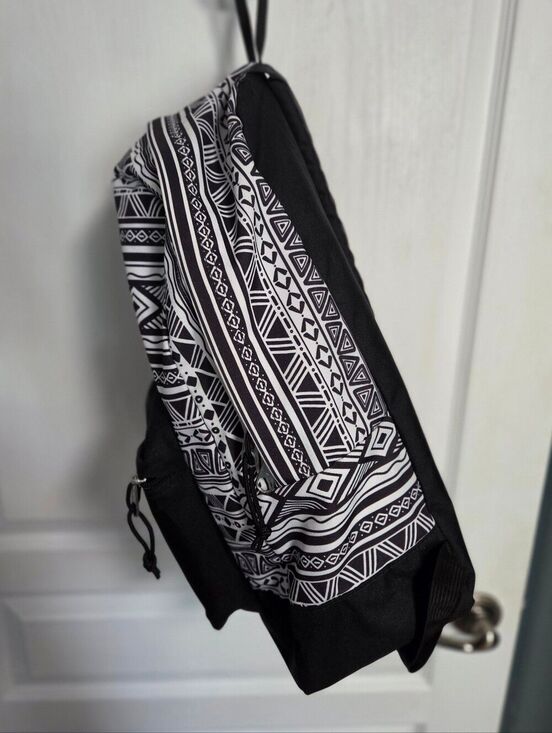 Jansport Superbreak Backpack Jazzy Geo Black White Aztec Black Label T60 G main image 12
